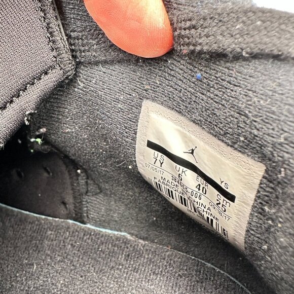 Nike Air Jordan 6 Size 7Y Women 8.5 384665-006 University Blue Basketball Shoe - Picture 10 of 11